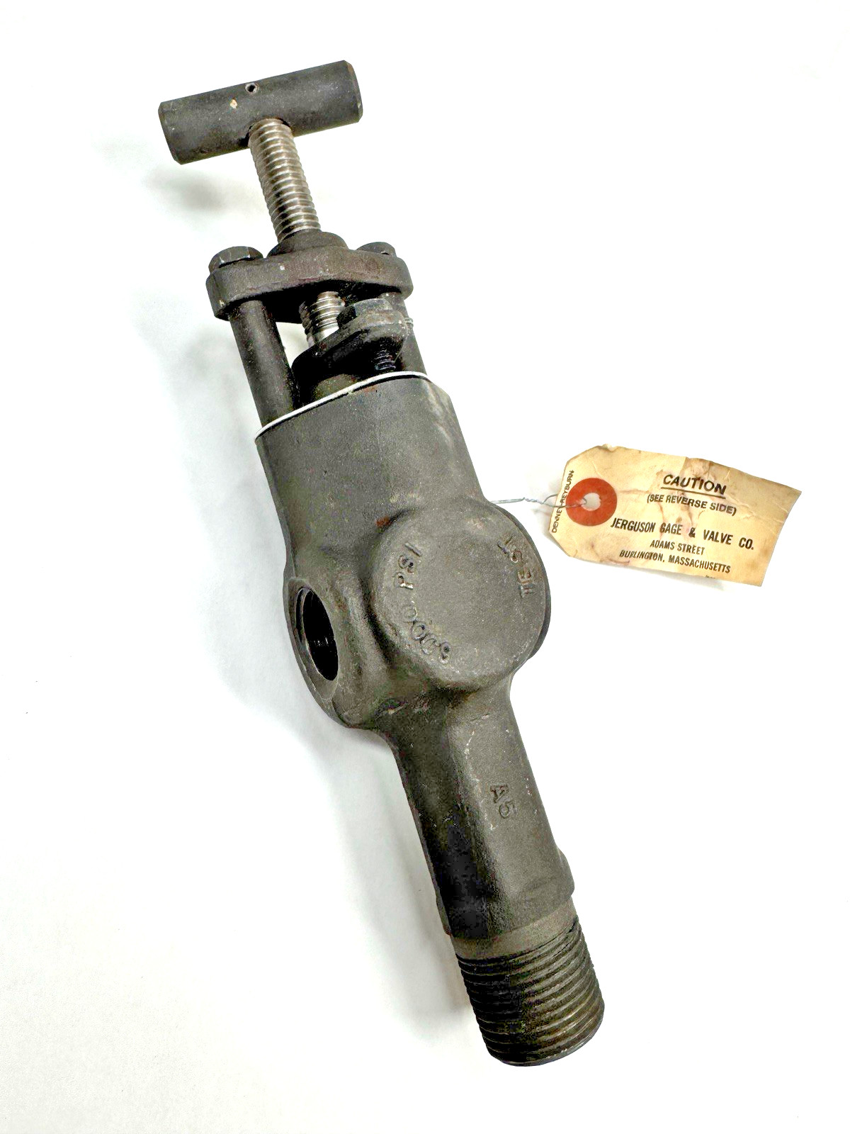 JERGUSON 13Y Gage Valve 3/4 M-NPT x (2) 1/2 F-NPT 6,000-PSI A105 X CR13