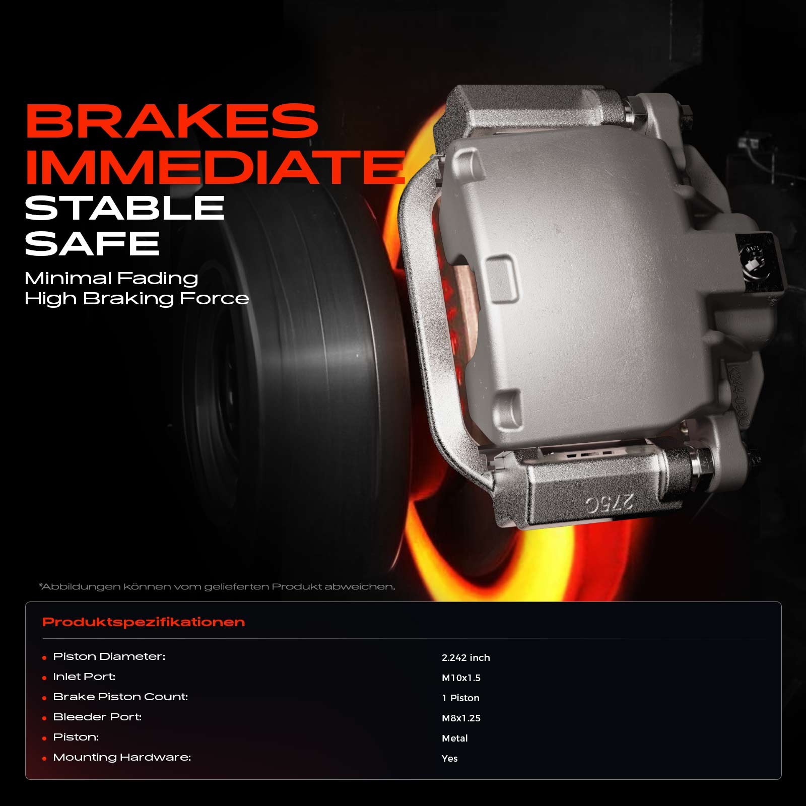 Pair Front Brake Calipers with Bracket for Saab 9-3 1999-2003 9-5 Saturn LS1 LS2