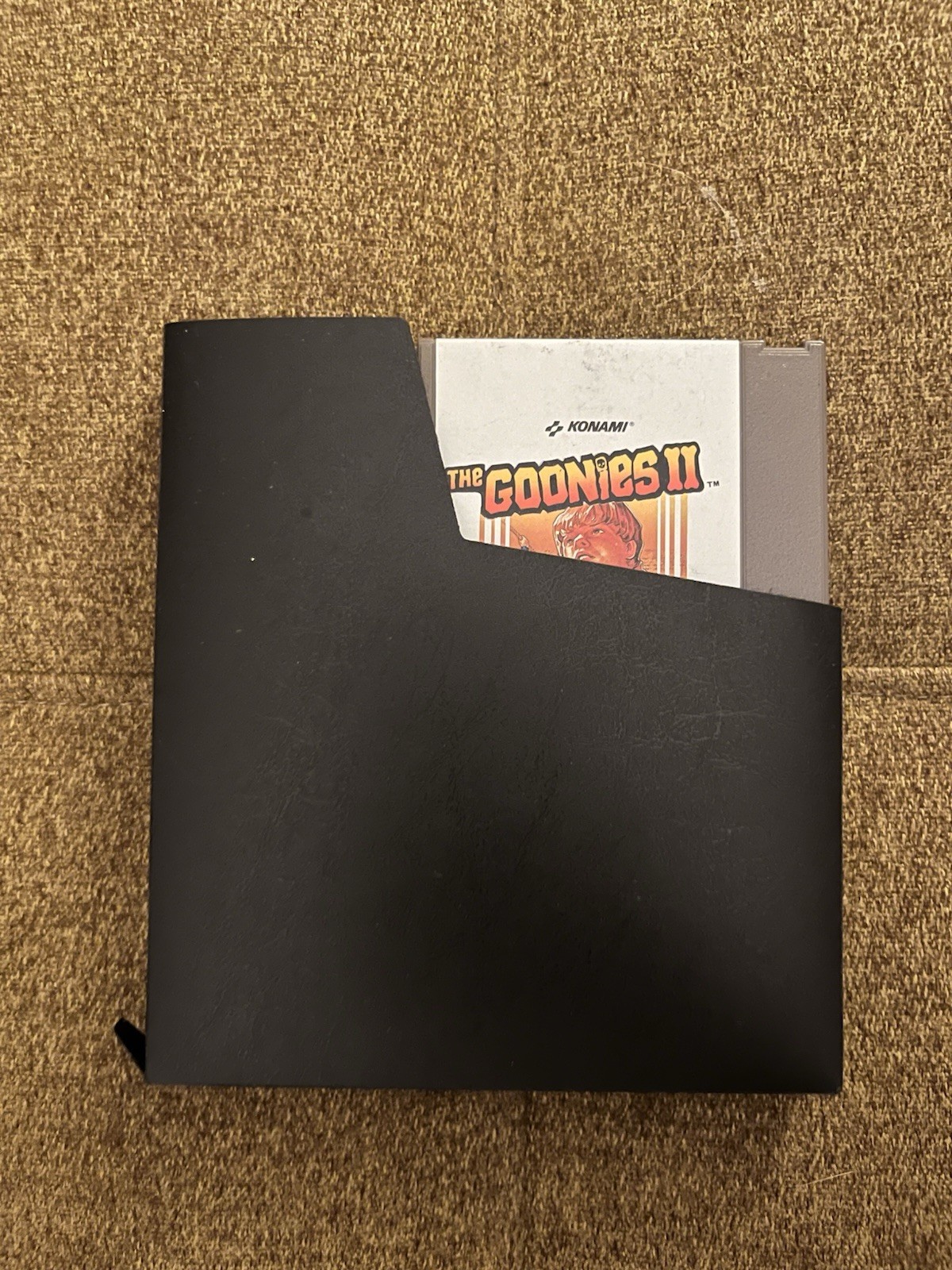 Konami The Goonies II Nintendo NES Original Game Box Case w/ Black Inner Sleeve