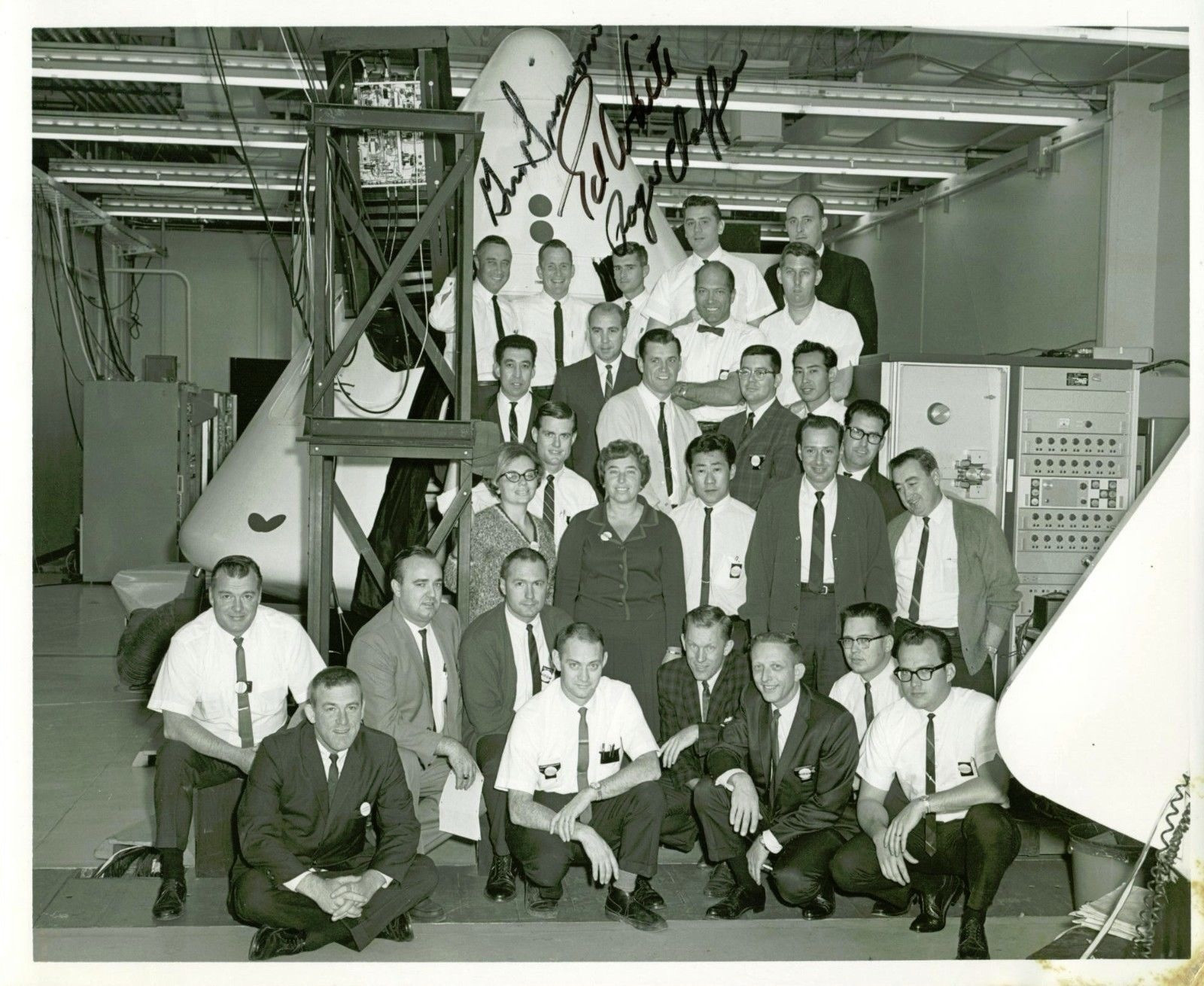 Apollo 1 Crew Days Prior to Test Launch Signatures Printed 8.5x11