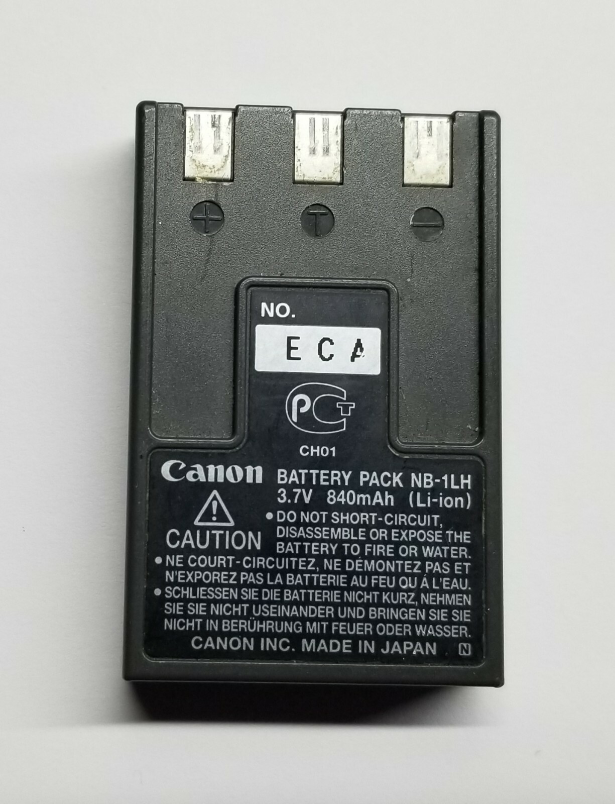 Canon CB-2LS battery charge+Battery CH01 +Software (Version 17.1-Windows and Mac
