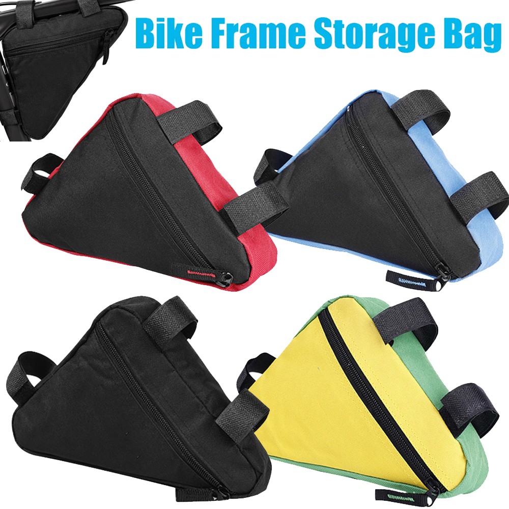 Small Bike Frame Bag Waterproof Triangle Bicycle Frame Bags Mountain Bike Pouch