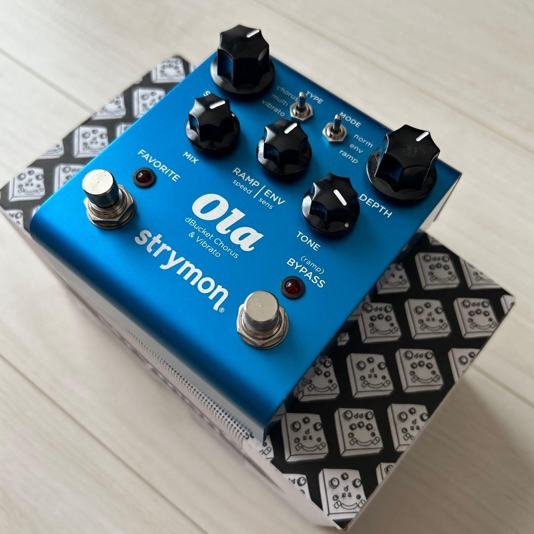 Strymon Ola Chorus Vibrato Pedal Box Manual Adapter Used Excellent Condition