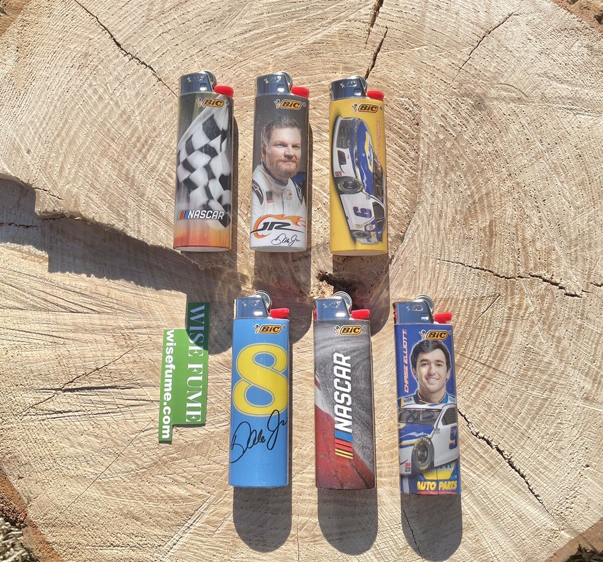 NEW BIC 6 Pk NASCAR Chase Elliott  lighter Full Size LIMITED EDITION