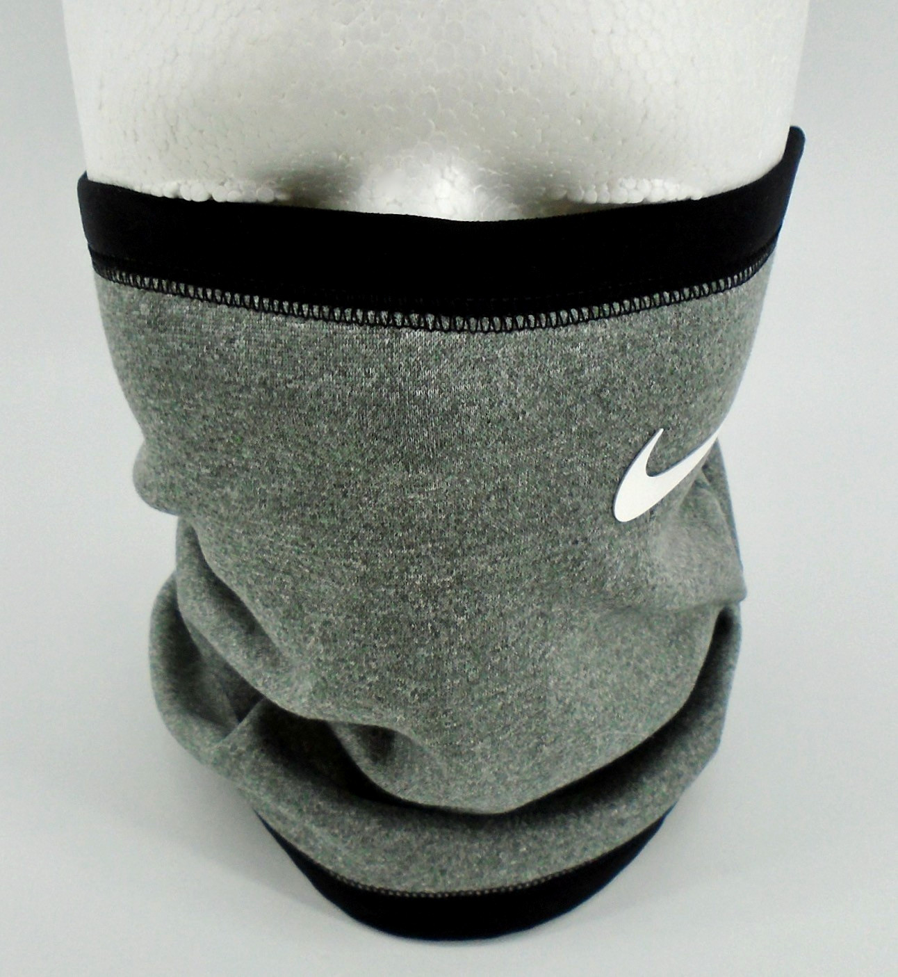 Nike Therma-Fit Fleece Neck Warmer Adult Men's S/M Grey/White/Black