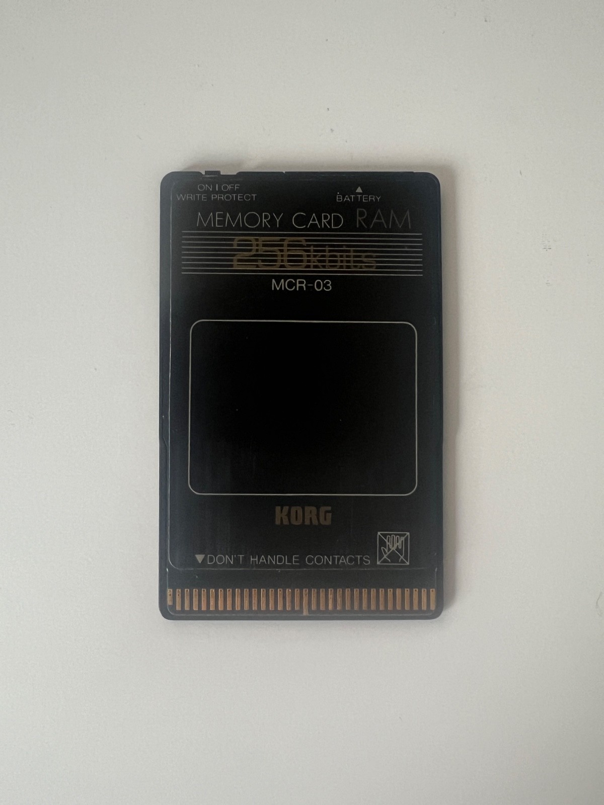 KORG MCR-03 RAM Memory Card 256kbits