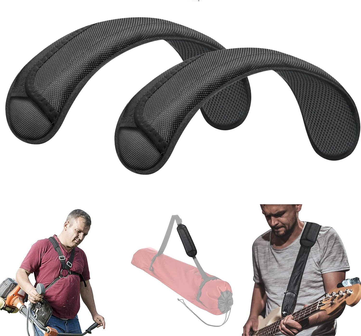 2 Pack Universal Shoulder Strap Pad, Breathable Backpack Pad for Shoulder Bags,