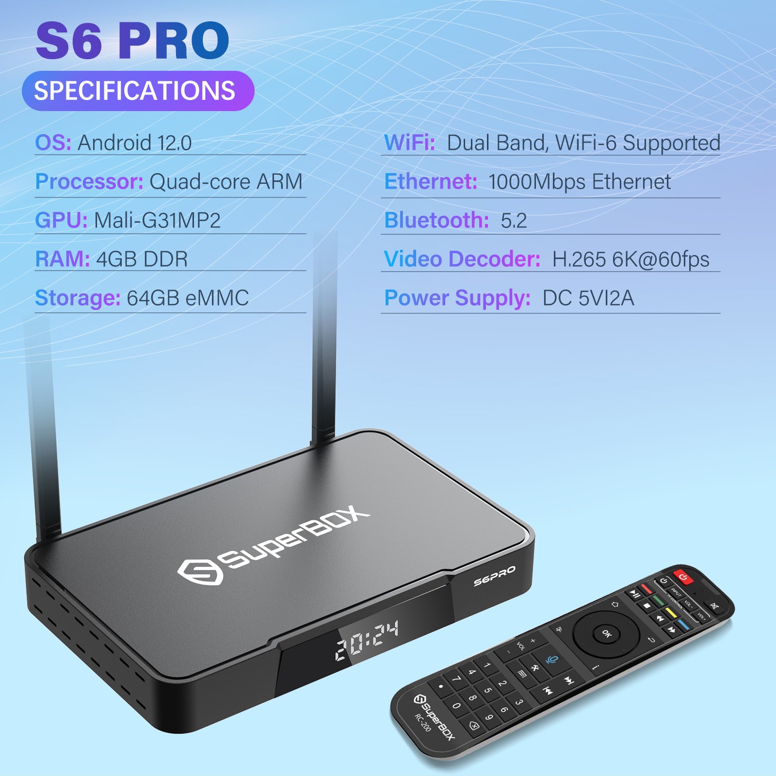 SuperBox S6 Pro - Authorized Distributor with 100% Free shipping