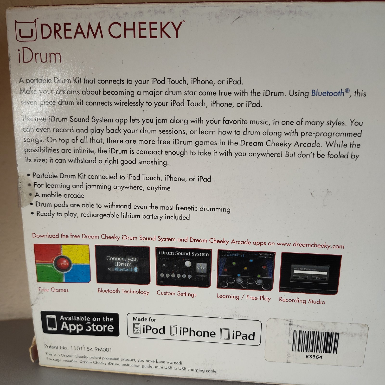 Dream Cheeky iDrum Wireless Bluetooth Drumpad for iPhone iPod iPad