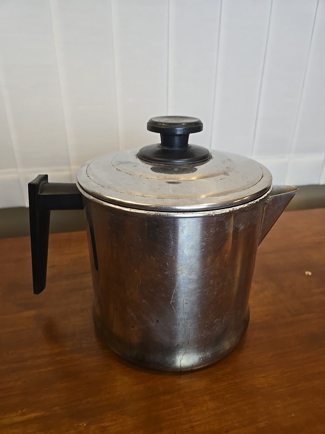Vintage LIFETIME 10 Cup  Coffee Pot Maker Stainless Steel