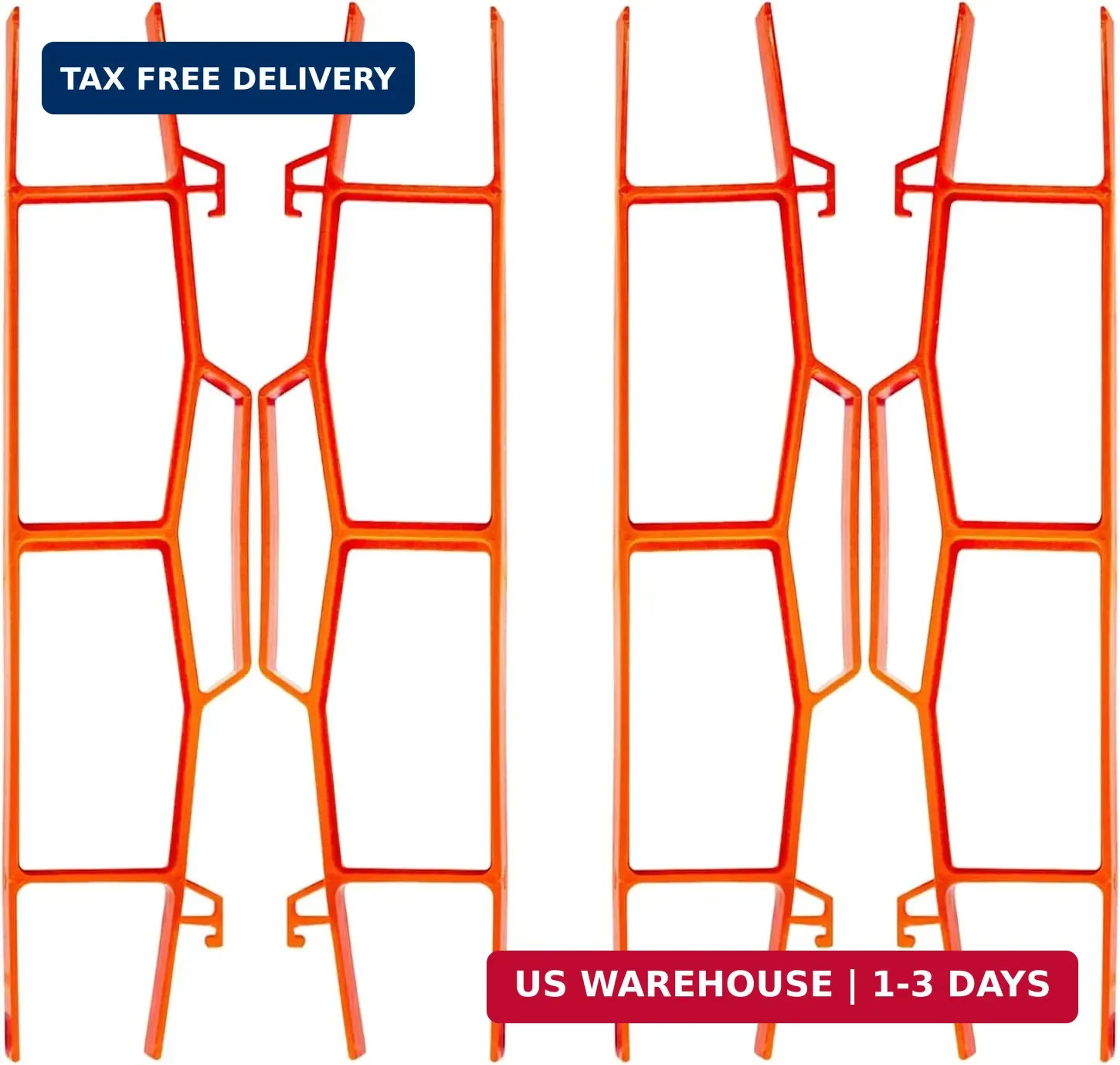 17.5" Plastic Cord Wrap Organizer - 4 Pack Orange Cable Organizer with Handle fo
