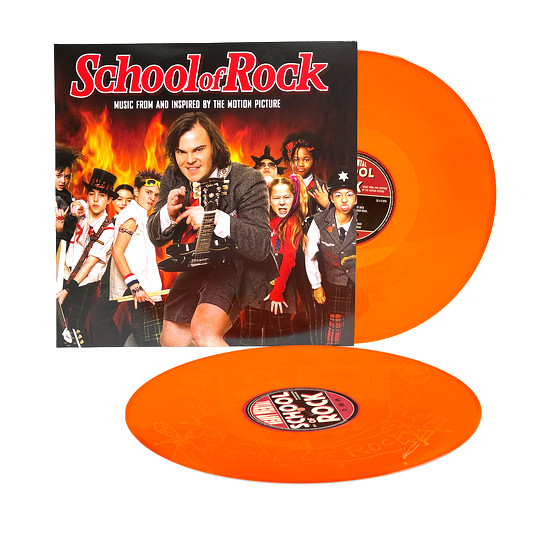 SCHOOL OF ROCK Soundtrack  ORANGE Vinyl Double LP  2LPs  NEW! SHIPS NOW