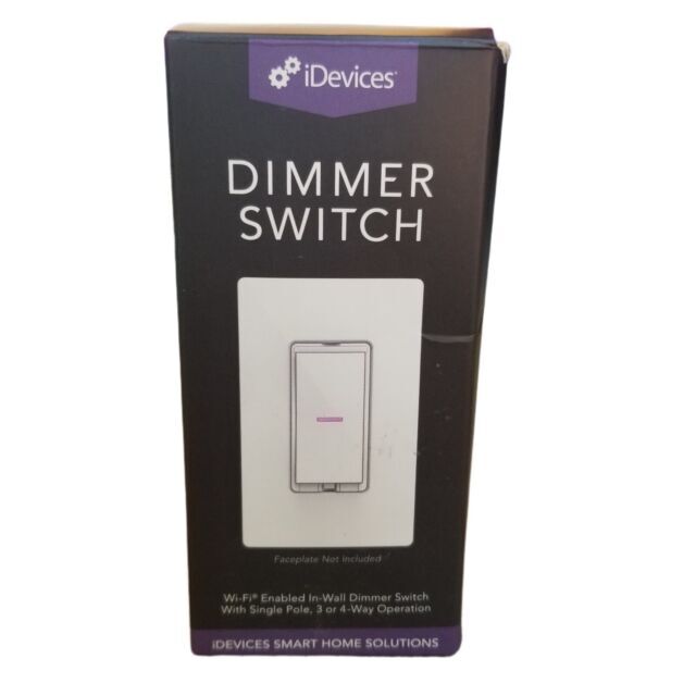 iDevices IDEV0009 120VAC Wi-Fi Enabled Smart Dimmer Switch - White - New in Box