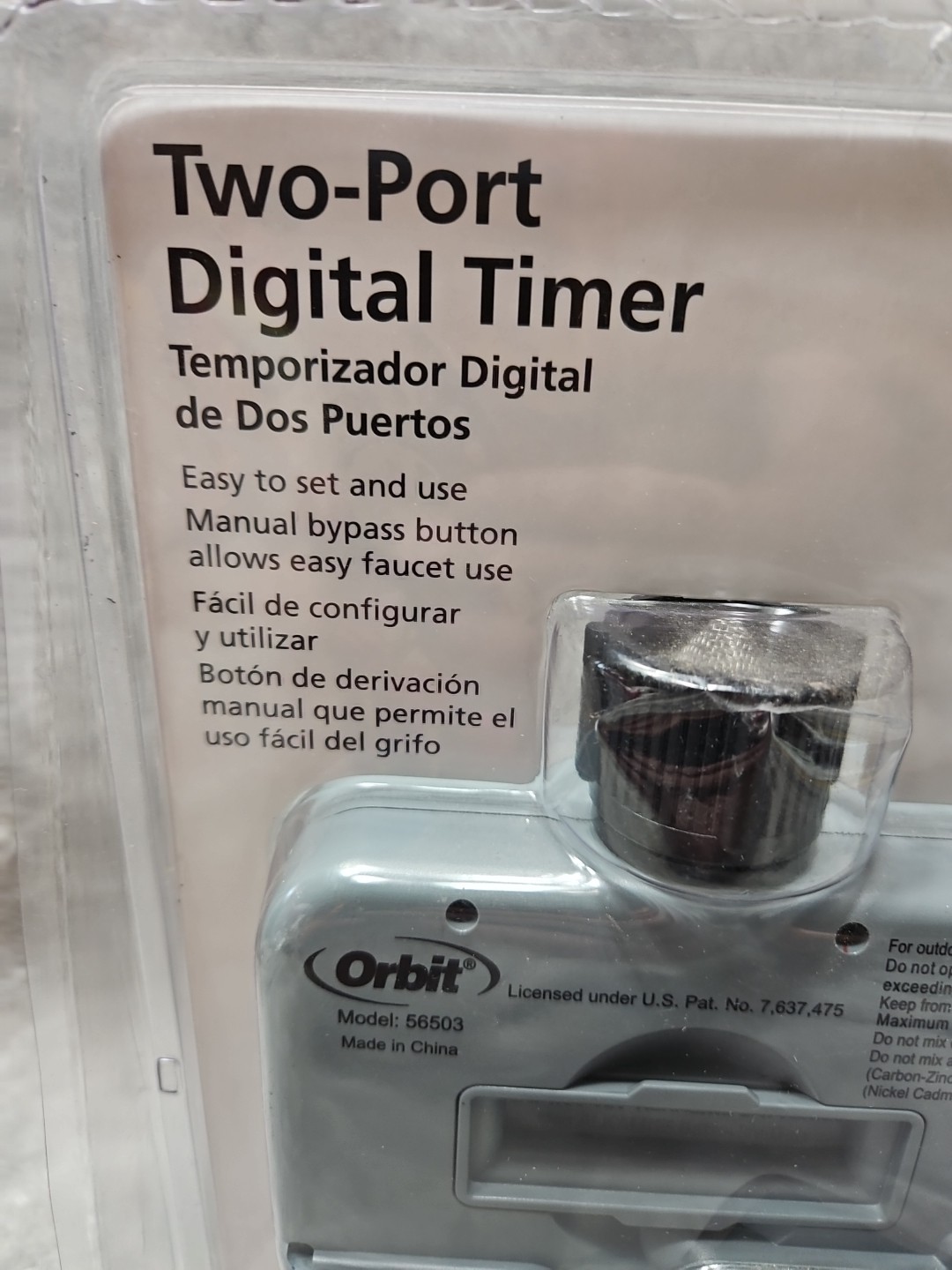 Orbit Two-Port Digital Timer Model 56503 Hose Automatic Water NEW