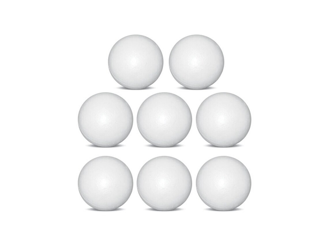 2.5" Polystyrene Foam Craft Balls Pack of 8