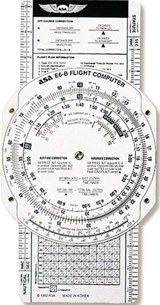 ASA-E6B-P Paper Flight Computer