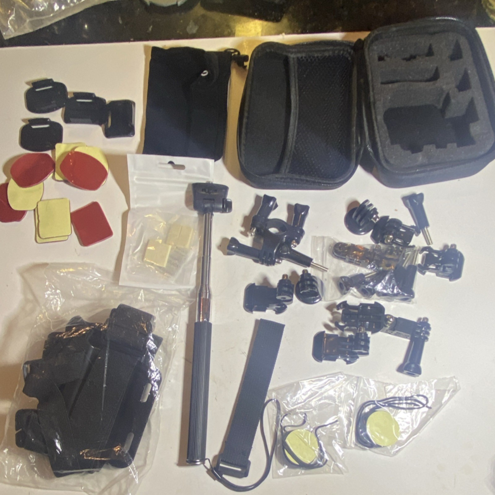 GoPro Hero Accessory Bundle, Mounts, Straps, Case, Adjustable, Tripod Mount