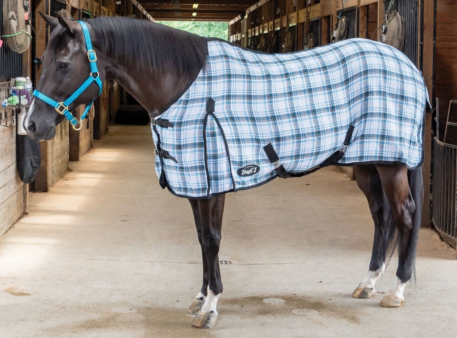 Tough1® Waffle Weave Anti-Sweat Sheet - Horse 69" to 84" - Mini 36" to 51"