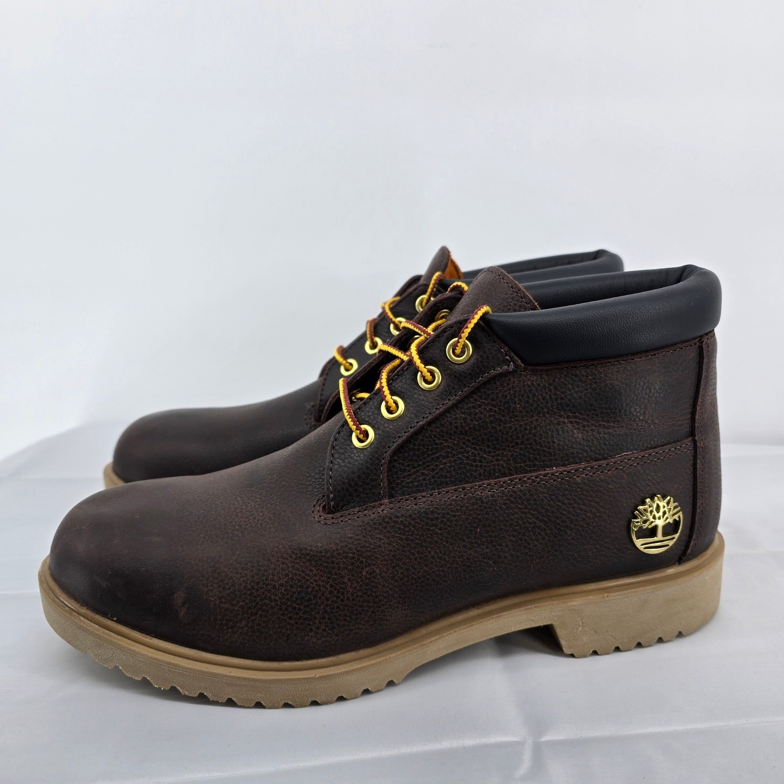 Timberland Mens Waterproof Chukka Boots Brown Leather PrimaLoft TB0A6FTAEXU 9.5