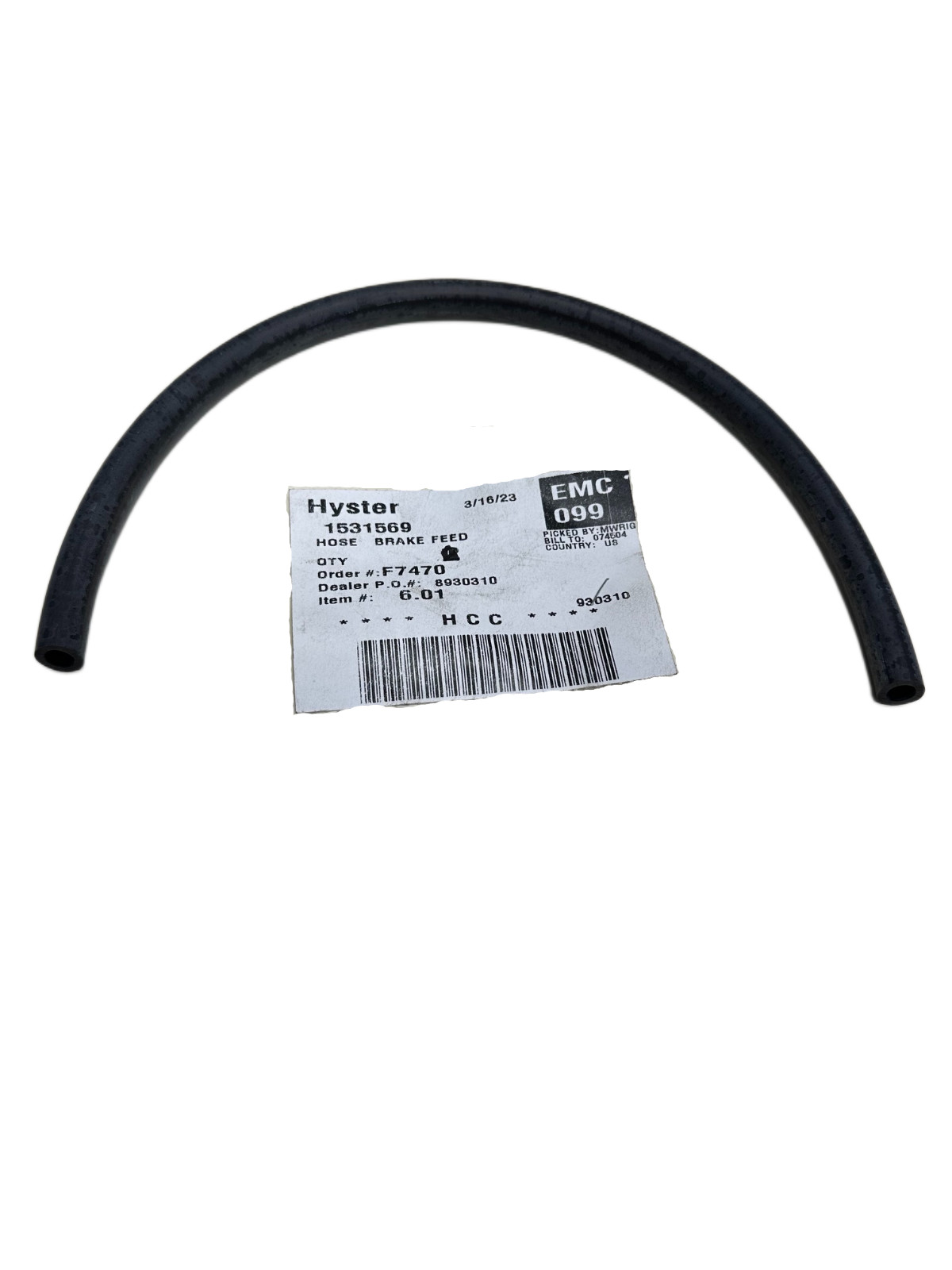 Hyster 1531569 Hose Brake Fe 17-1/2" 🔥 Fast Shipping 🔥