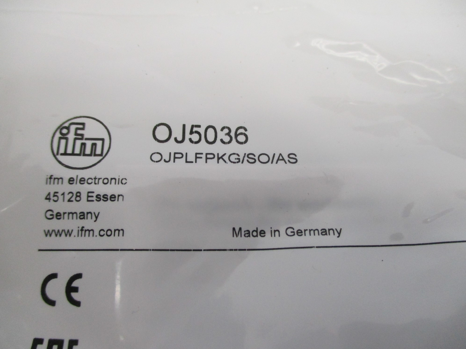 IFM EFECTOR OJ5036 OJPLFPKG/SO/AS NSMP