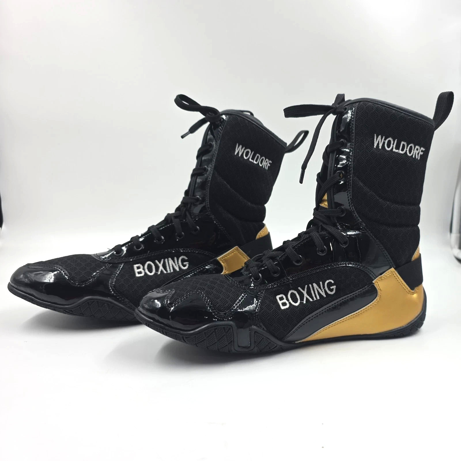 Unisex Athletic Boxing Fight Shoes with Lightweight High Top Training Footwear
