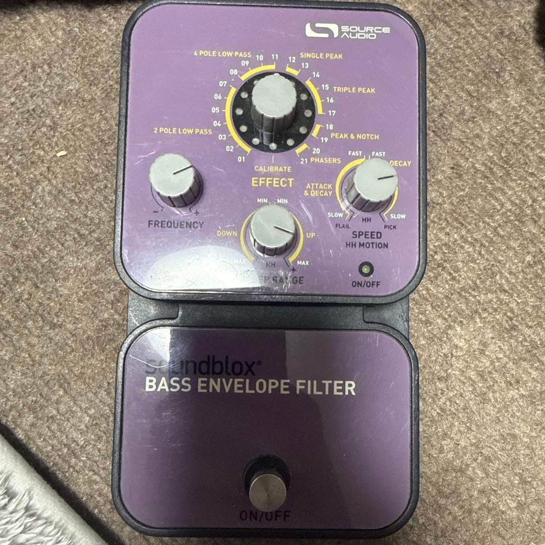Source Audio Soundblox Bass Envelope Filter Purple Effects Pedal Used
