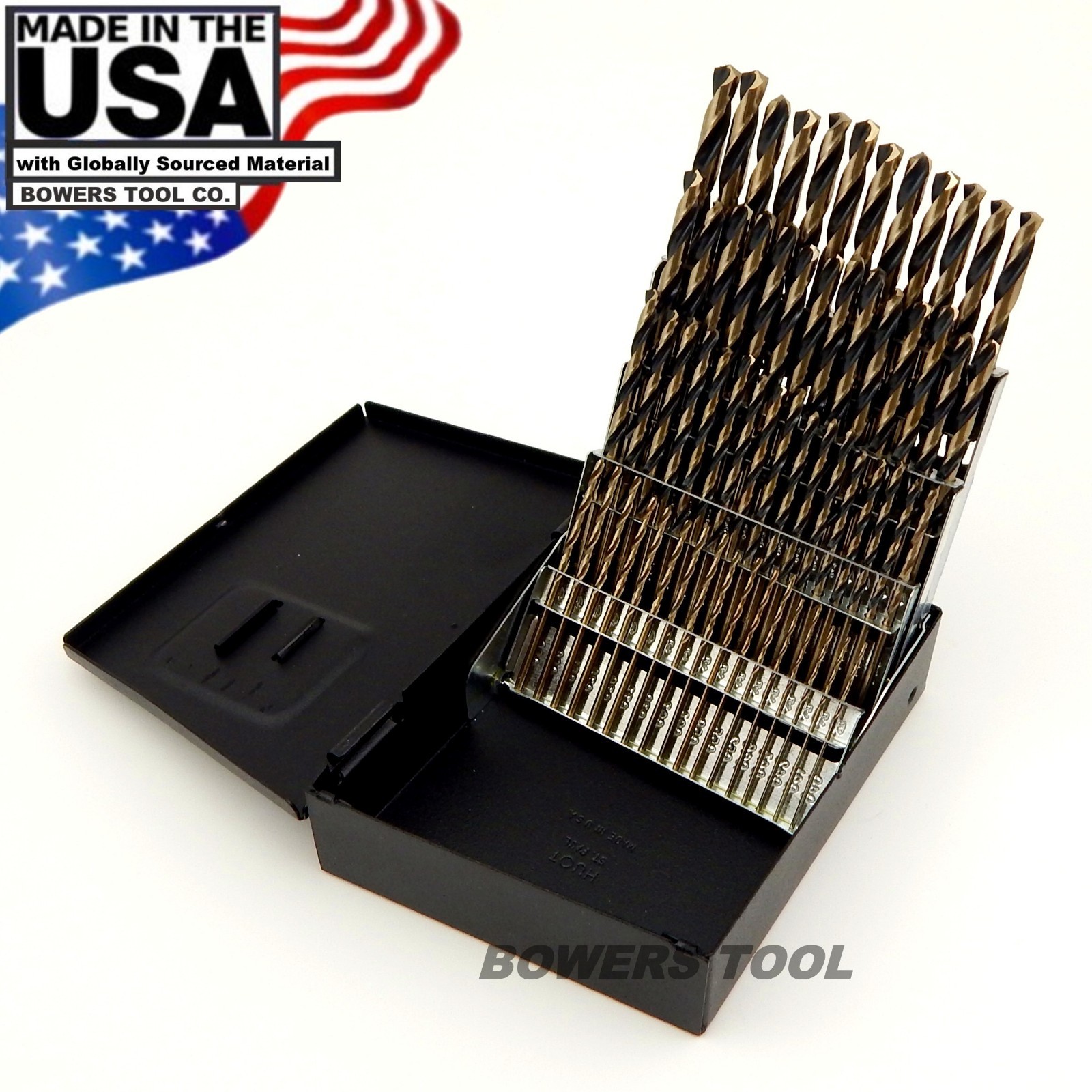 Norseman 60pc HI-Moly M7 NUMBER Wire Gauge Drill Bit Set w Index #1-60 USA SP-60