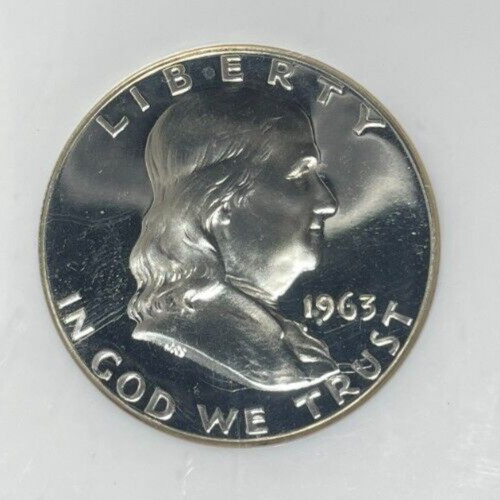 1963 FRANKLIN SILVER HALF DOLLAR -NGC PF68 ~BEAUTIFUL COIN~