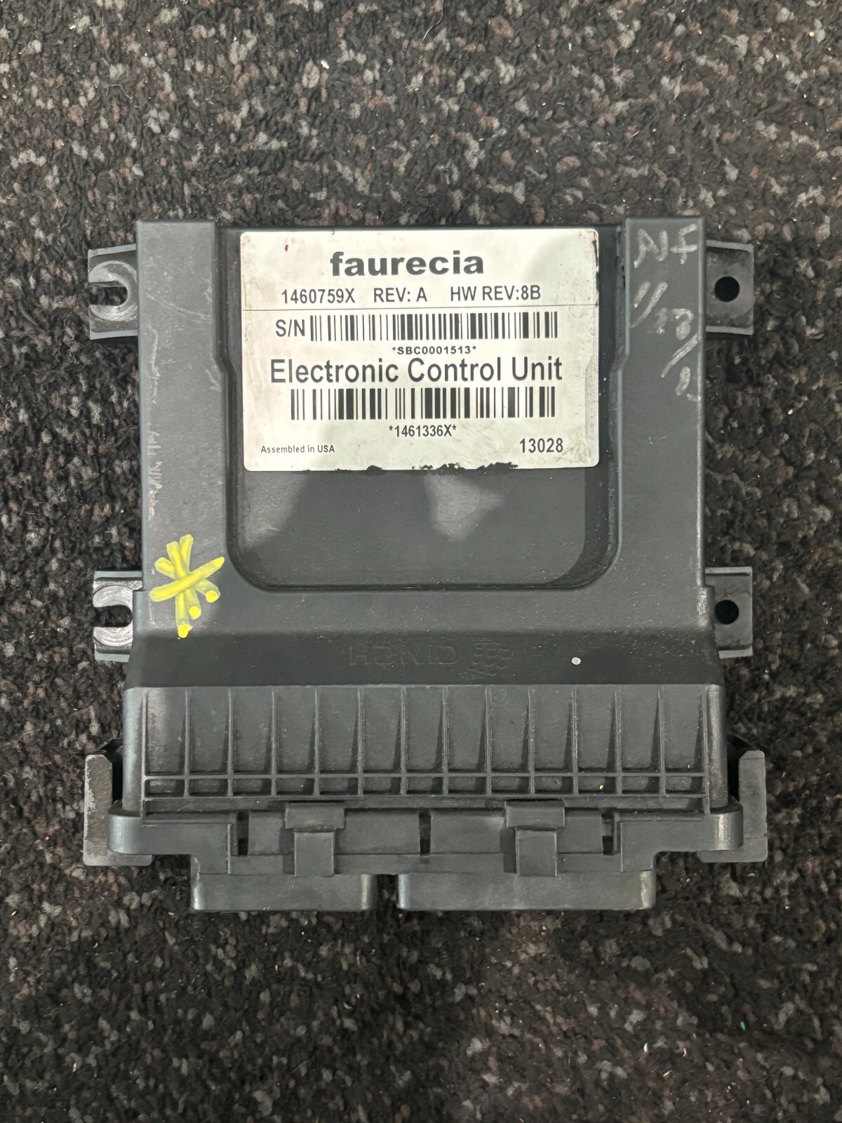 CORE Hino Faurecia Electronic Cab Control Module CECU 1460759X SBC001513