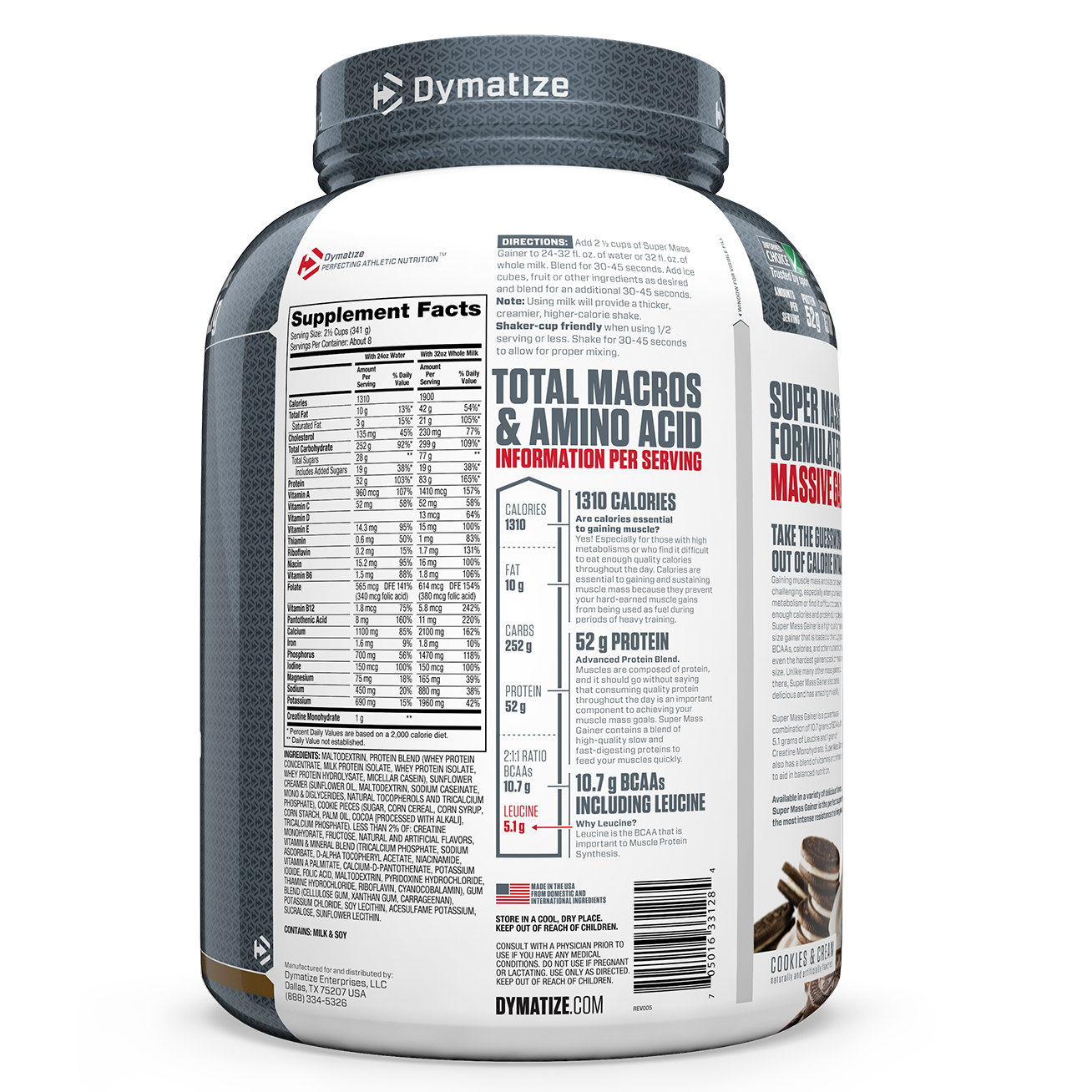 Dymatize Nutrition Super Mass Gainer, Protein Powder