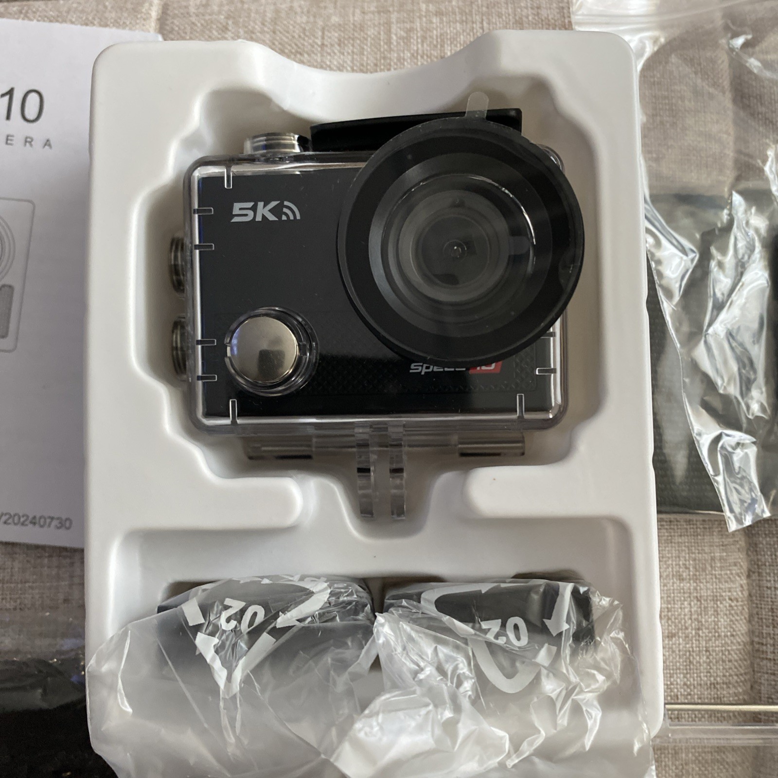 Camera. Speed 10 Action Camera 5K 30FPS Waterproof Camera Black