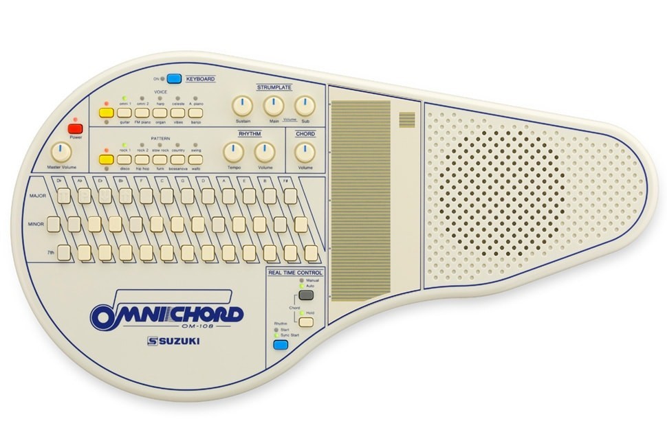 Suzuki OM-108 Omnichord Strumplate Auto Bass Chord Electronic Musical Harp