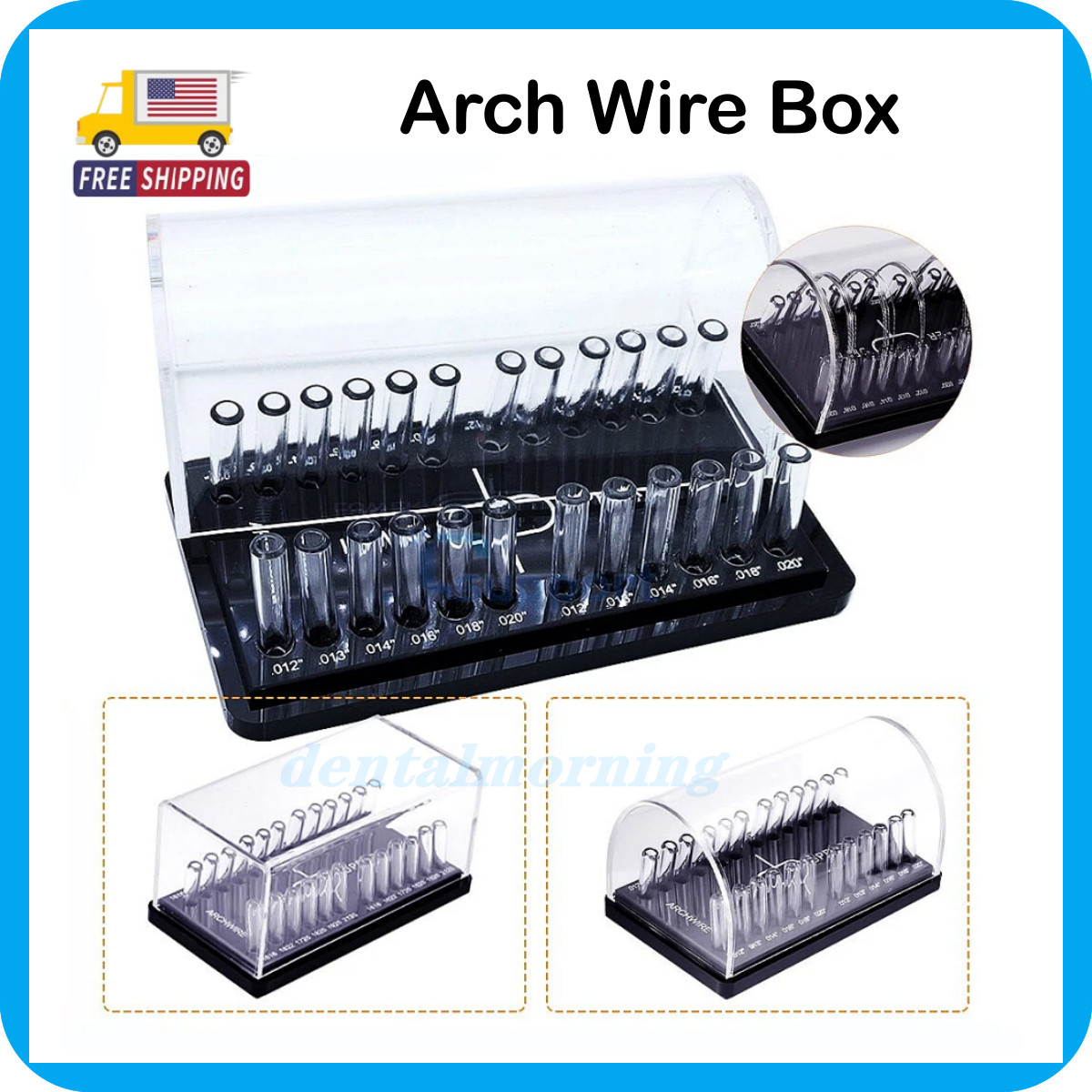Dental Arch wires Place Box Organizer Storage Box For Round/Rectangular Wire