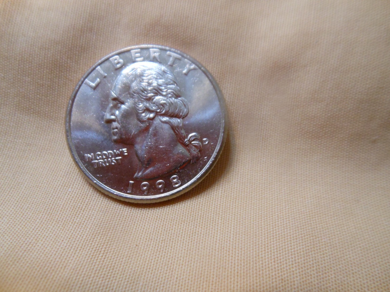 1998 D BU Uncirculated Washington Quarter. Super Nice Coin!  FREE S&H!
