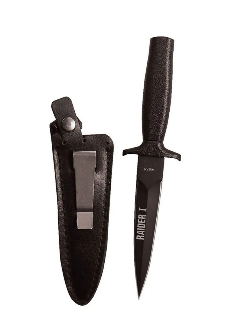Rothco Black Raider I Boot Knife | 3057 | Lightweight Stainless Steel