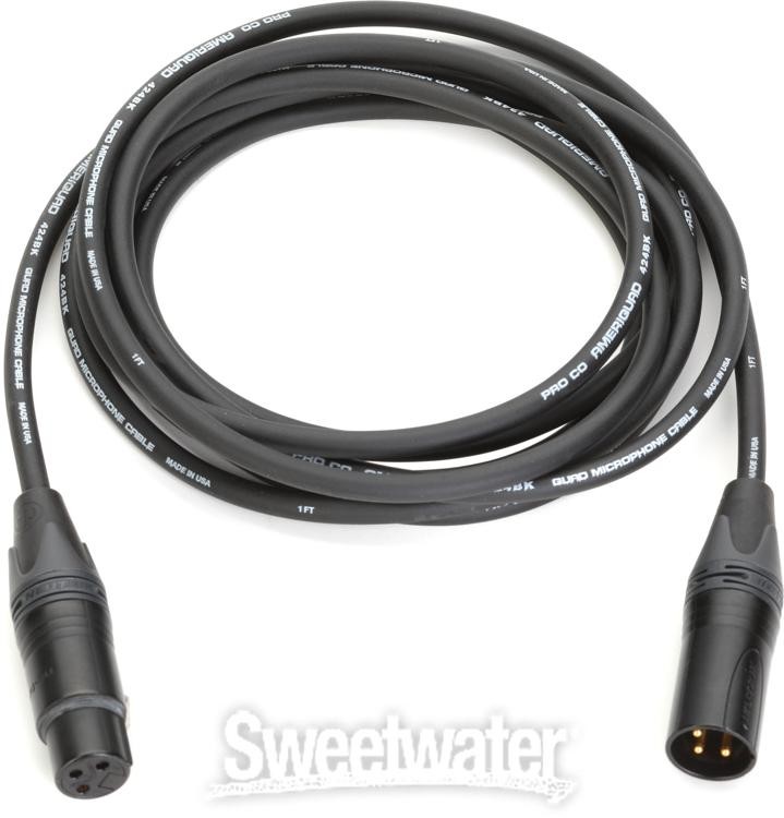 Pro Co AQ-10 Ameriquad Balanced Patch Cable - 10 foot