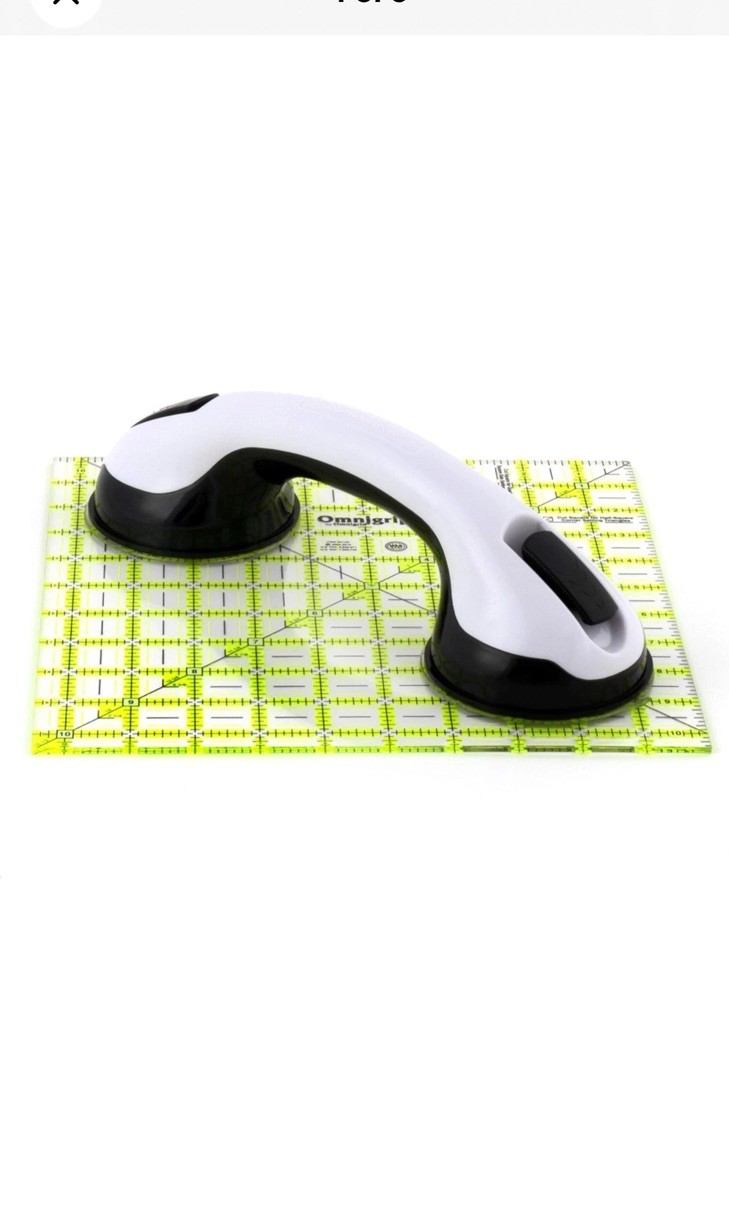 Omnigrid 2229 Ruler Grip Double Suction Cup White USA