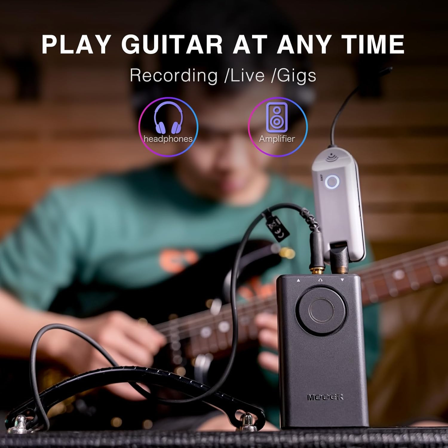P1 Multi-Effects Processor Headphone Amp with 126 Guitar/Bass/Acoustic Effects E