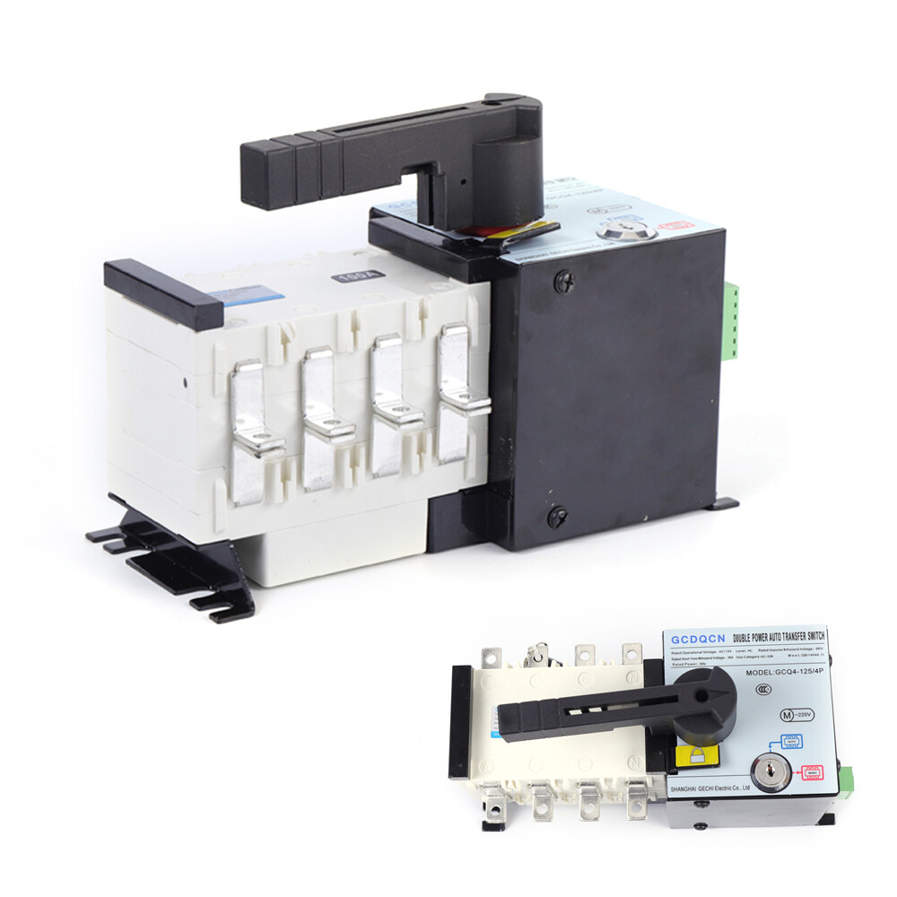 100A/4P Dual Power Automatic Transfer Switch Changeover Isolation Generator NEW