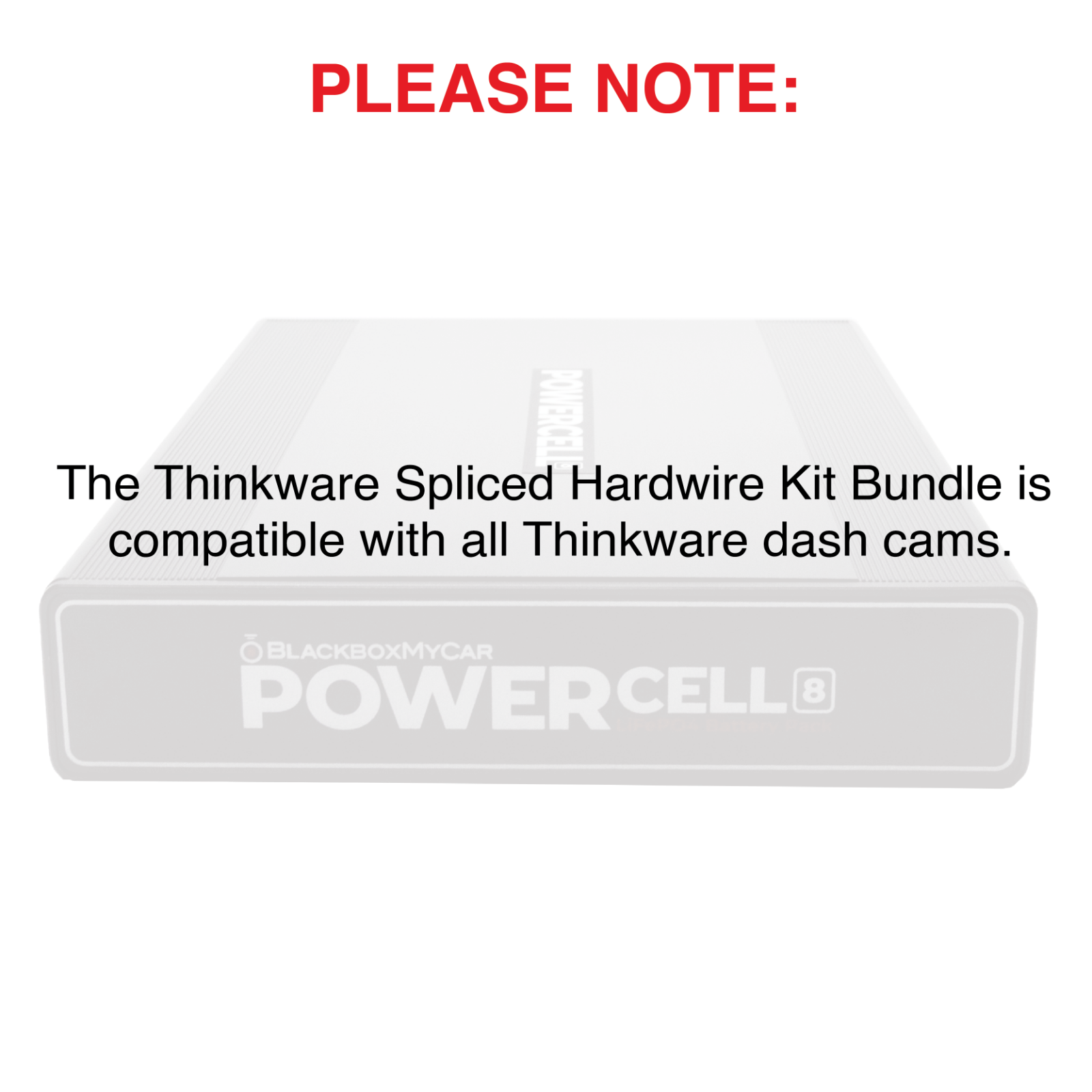 Spliced Hardwire Kit for Thinkware Dash Cams