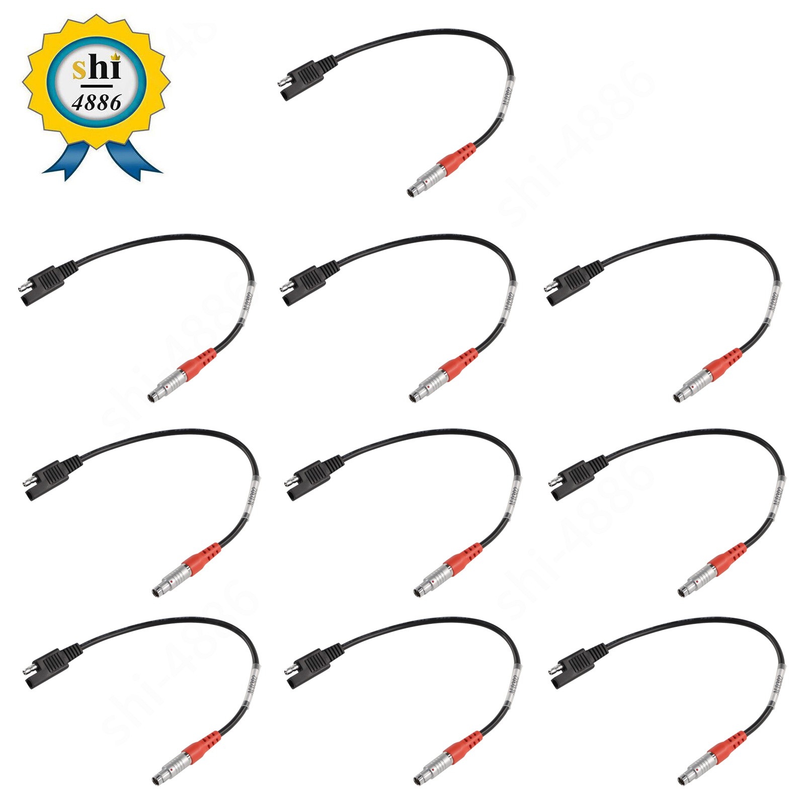 10PCS Power Cable A00302 For Topcon GPS-HiPer Lite wired To SAE 2-Pin Connector