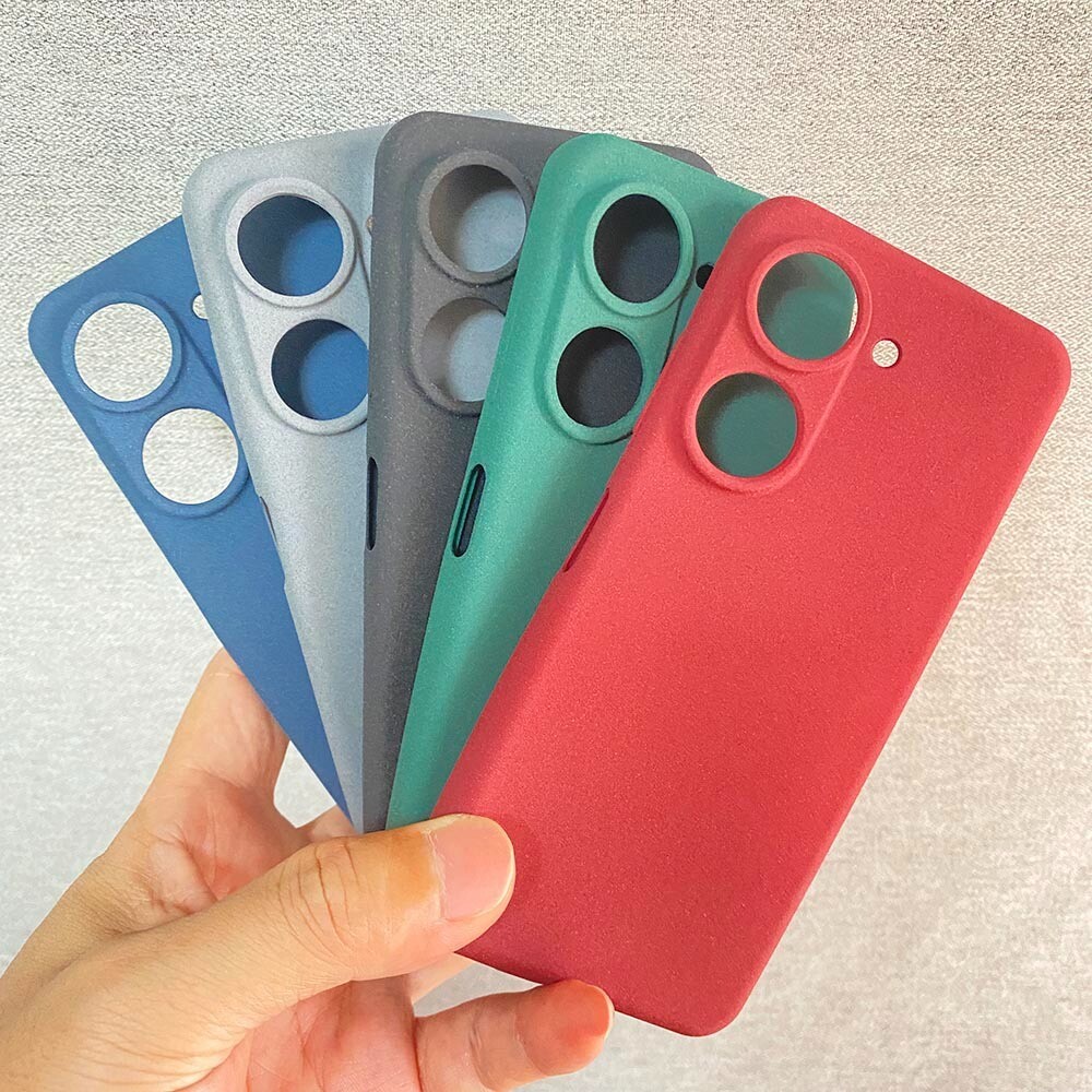 For ASUS Zenfone 9 9z 10 RockSand Matte Rubber Gel Skin case back shell cover