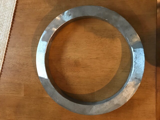 SIC Iron Pipe Stainless Steel T316L 12" Angle Face Ring (SET OF 2) NEW FAST SHIP