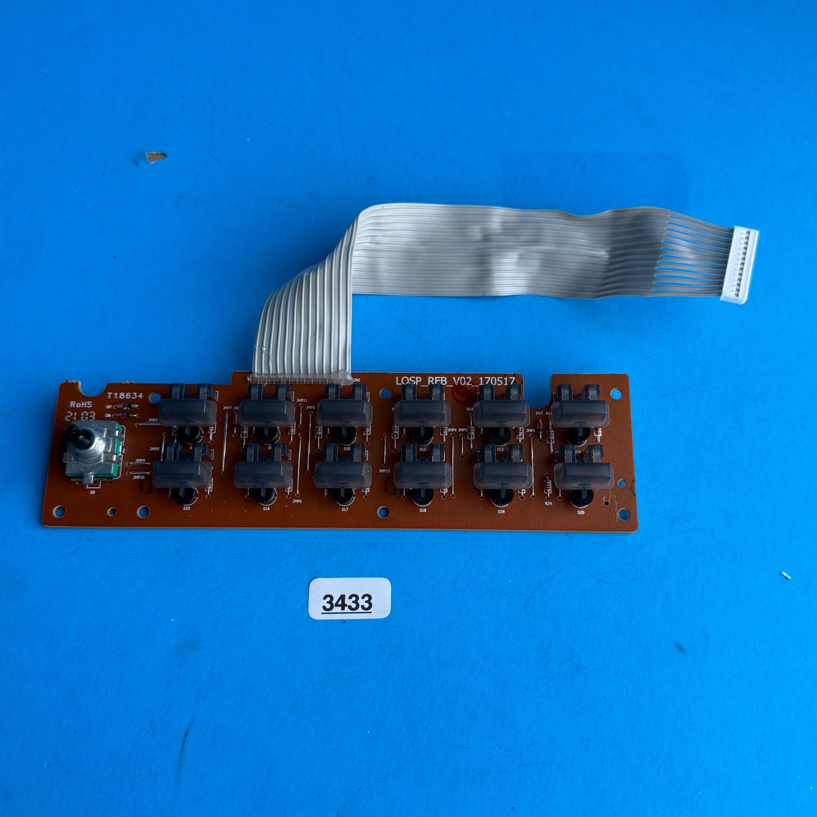 ALESIS RECITAL PRO Digital Piano Part: Value Voice Select RFB Board PCB 170517