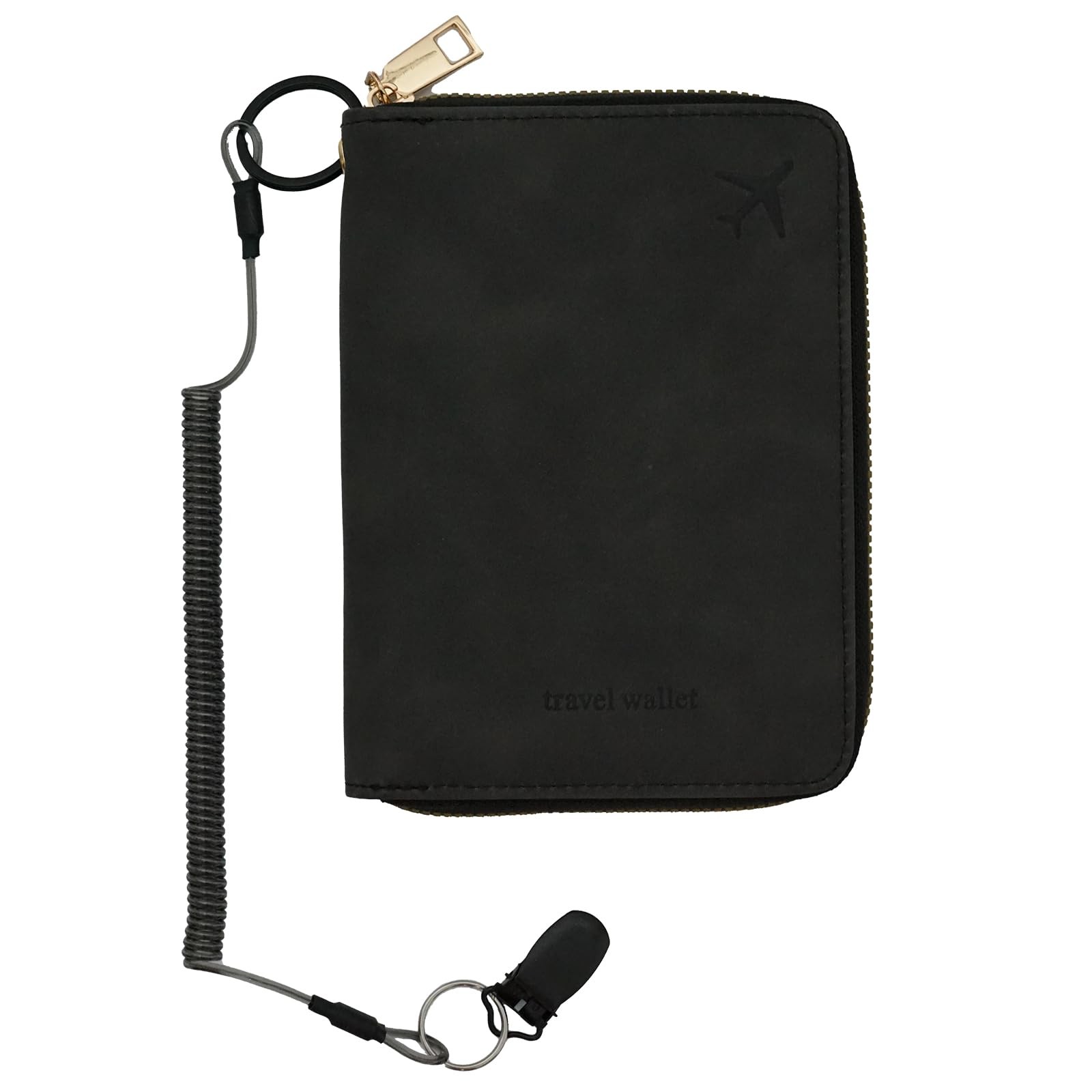Passport Holder with Tether and Clip to Prevent Loss and Theft, Rfid Passport...