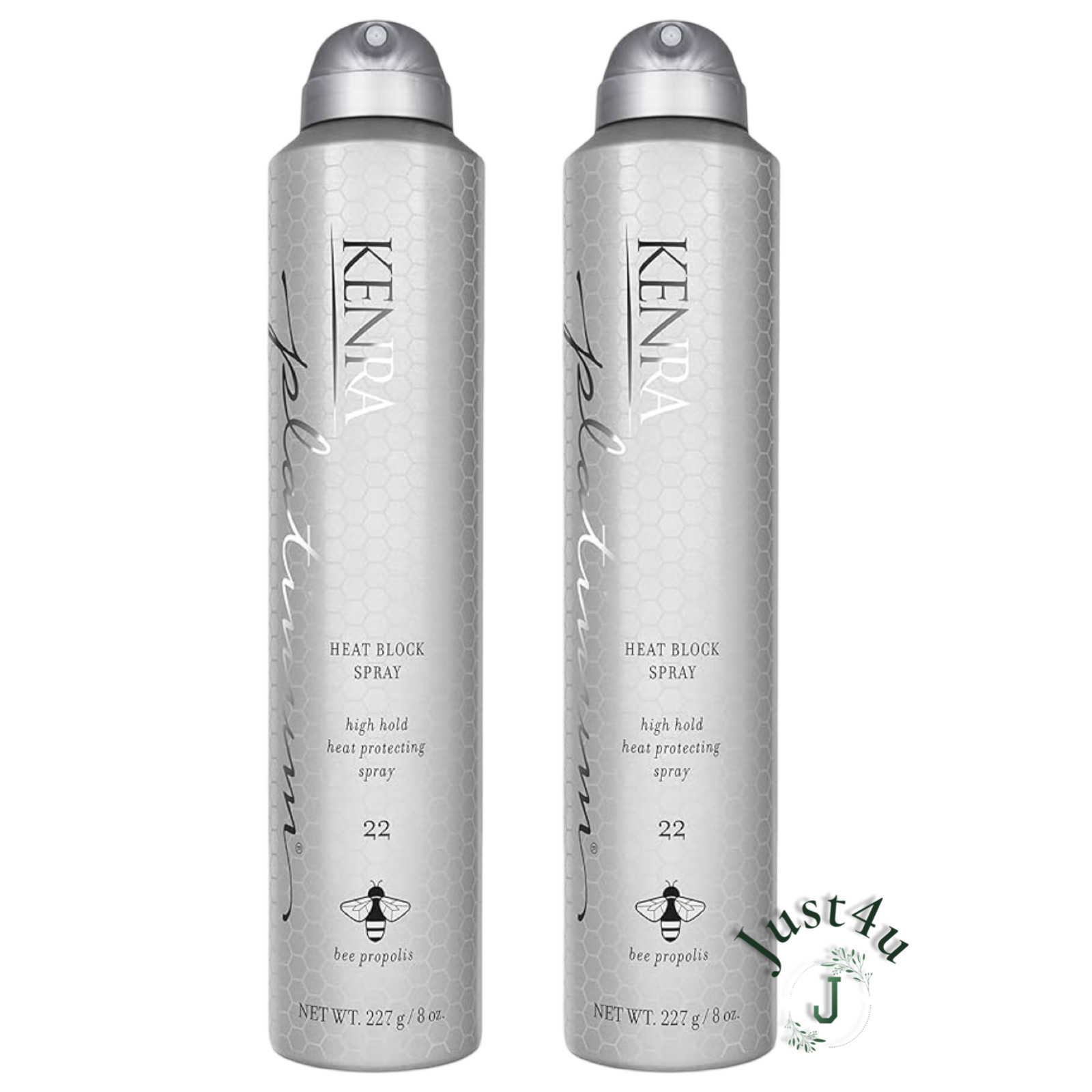 Kenra Platinum Heat Block High Hold Spray #22 - 8oz (2PACK)
