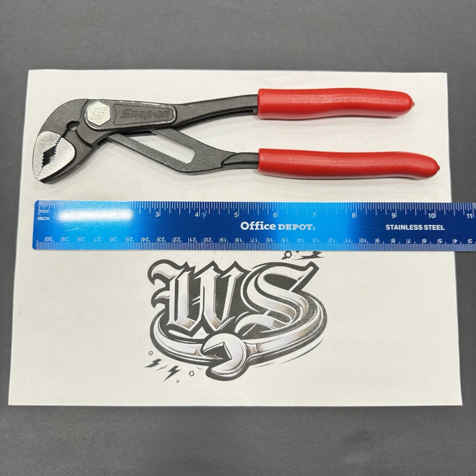 Snap-on Tools NEW RED 10" Soft Grip Adjustable Water Pump Pliers AWPBX10