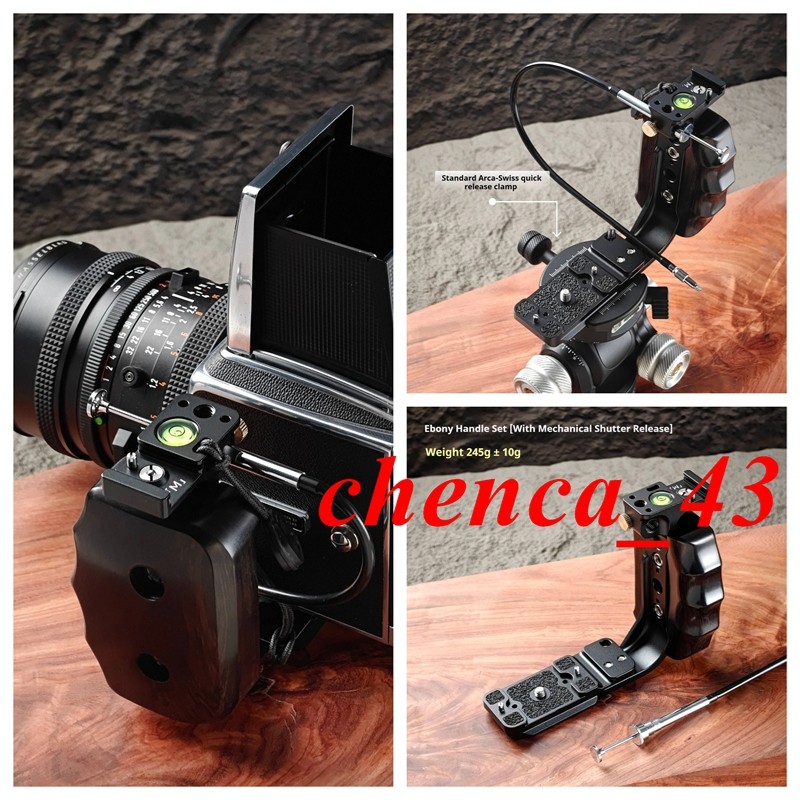 Solid Wood L-Grip Handmade for Mamiya RZ RB Hasselblad 203/205 Contax 645 Camera