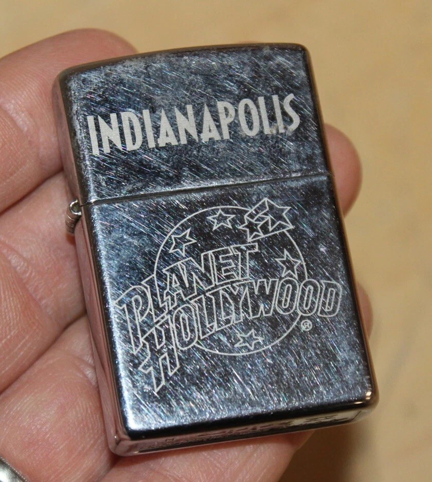 1999 ZIPPO LIGHTER ~ PLANET HOLLYWOOD Indianapolis ~  Made in the USA    e